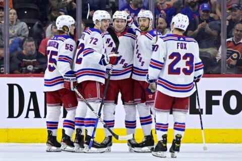 Kakko, Georgiev lead Rangers to shutout of Flyers