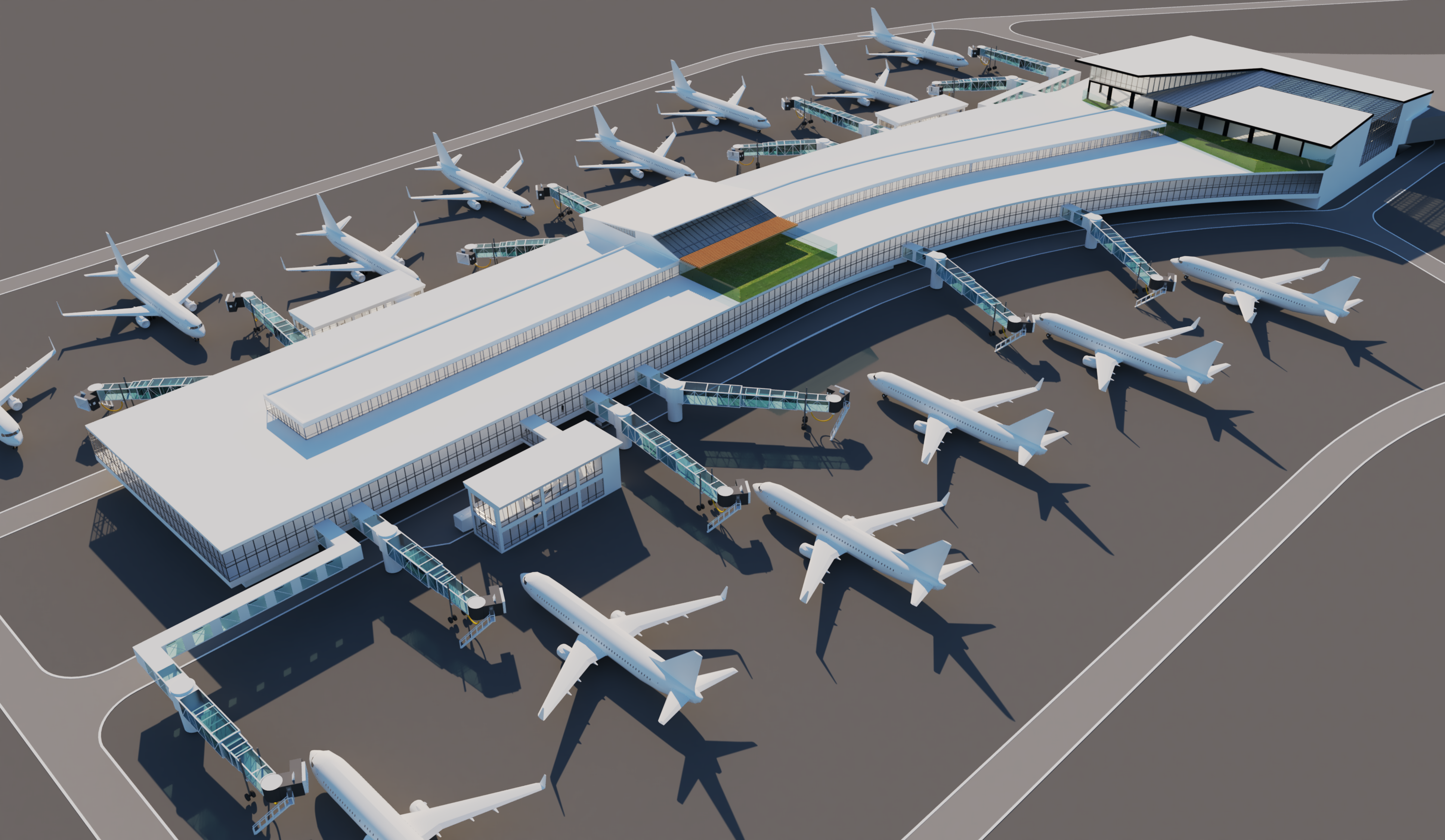 Designs in the will work to finance a new concourse at Dulles