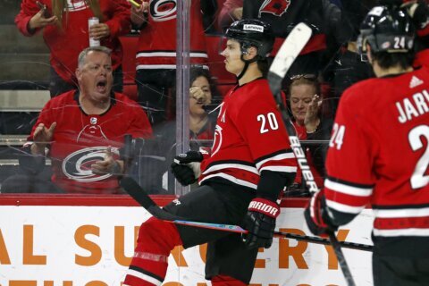Aho, Staal help Hurricanes beat Sabres to earn playoff spot