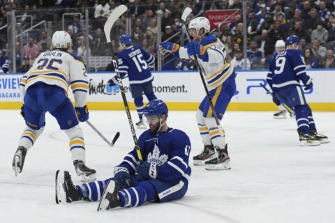 Dahlin helps Power, Sabres beat Maple Leafs 5-2