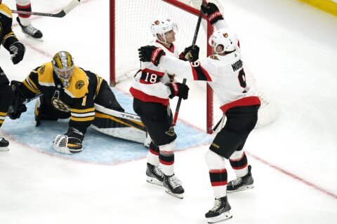 Senators erase early deficit, beat Bruins 3-2