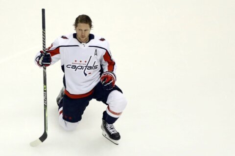 Nicklas Backstrom, Tom Wilson both on ice Wednesday prior to Capitals practice