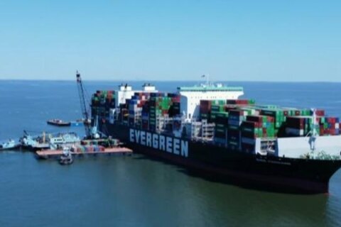 Crews to make another attempt to free cargo ship stuck in Chesapeake Bay
