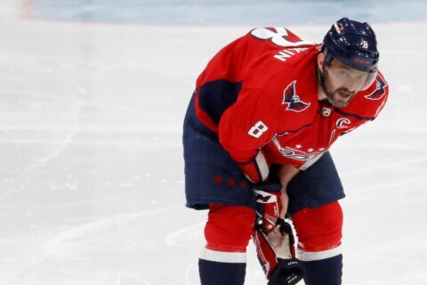Alex Ovechkin declared day-to-day with upper-body injury