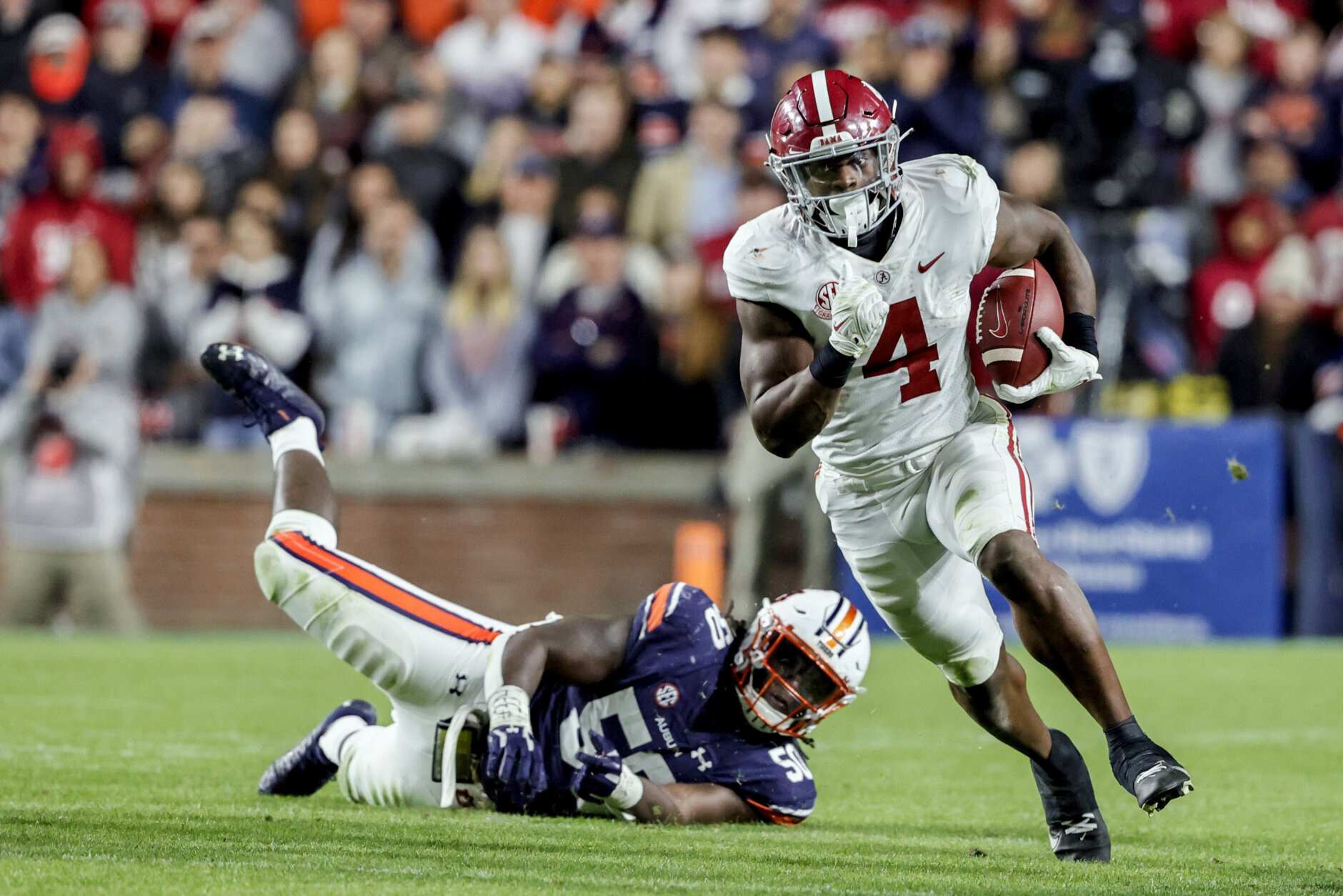 <h4>Round 3 (98th overall) — Brian Robinson Jr., RB Alabama</h4>
<p>Washington needed a big, physical runner to complement the shifty Antonio Gibson and they got one in Robinson. Much like Nick Chubb at Georgia, he waited his turn, made the most of his opportunity late in his college career and figures to be a steal as a big, bruiser out of the backfield in the pros that surprises some as a legit receiving threat.</p>
