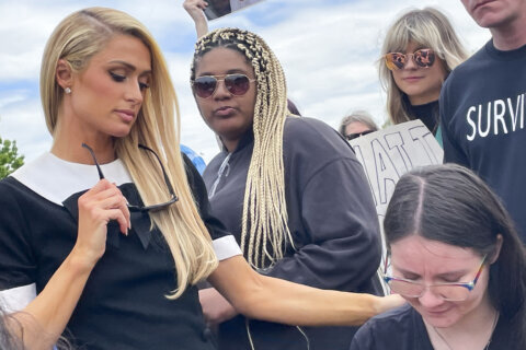 Paris Hilton among advocates demonstrating on Capitol Hill