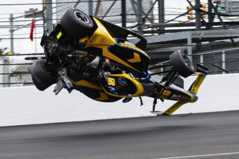 Herta walks away from crash during Indianapolis 500 practice