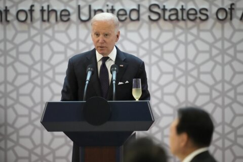 Biden pushes economic, security aims as he ends SKorea visit