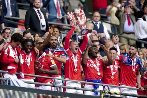 Forest back in England's top flight for 1st time since 1999