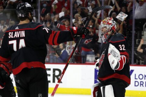 Raanta proves ready for top role in Hurricanes’ playoff push