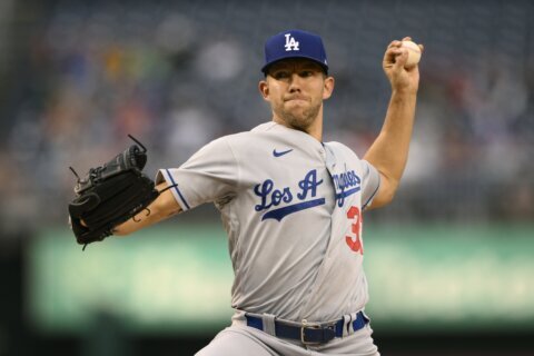 Anderson stymies Nationals as Dodgers cruise to 10-1 victory