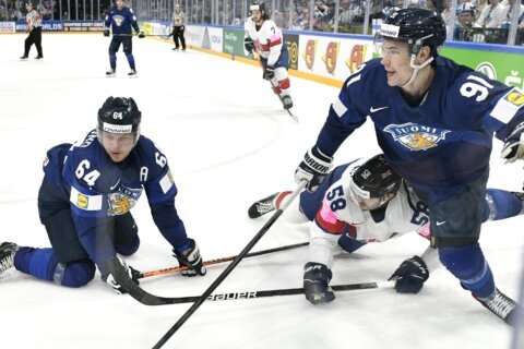 Finland eases to win over Britain at hockey worlds