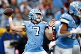 <h4>Round 5 (144th overall) — Sam Howell, QB North Carolina</h4>
<p>Washington needed a quarterback and they got one!</p>
<p>Howell was a three-year starter for the Tar Heels, finding the end zone in every one of his 37 career games. He was one of only five QBs in FBS to throw for 20+ touchdowns and rush for double-digit scores in 2021, which speaks to his ability as a dual threat in a league desperate for such players. <a href="https://www.wralsportsfan.com/welter-sam-howell-proves-nfl-teams-have-no-idea-how-to-evaluate-quarterbacks/20260422/" target="_blank" rel="noopener">There&#8217;s a case for Howell being the steal of the draft</a>, and given the <a href="https://wtop.com/sports-columns/2022/03/column-wentz-deal-shows-the-commanders-cant-call-their-own-shots/" target="_blank" rel="noopener">massive question marks surrounding Carson Wentz</a>, it&#8217;s not a stretch to think Howell could be the starter here by 2024.</p>
