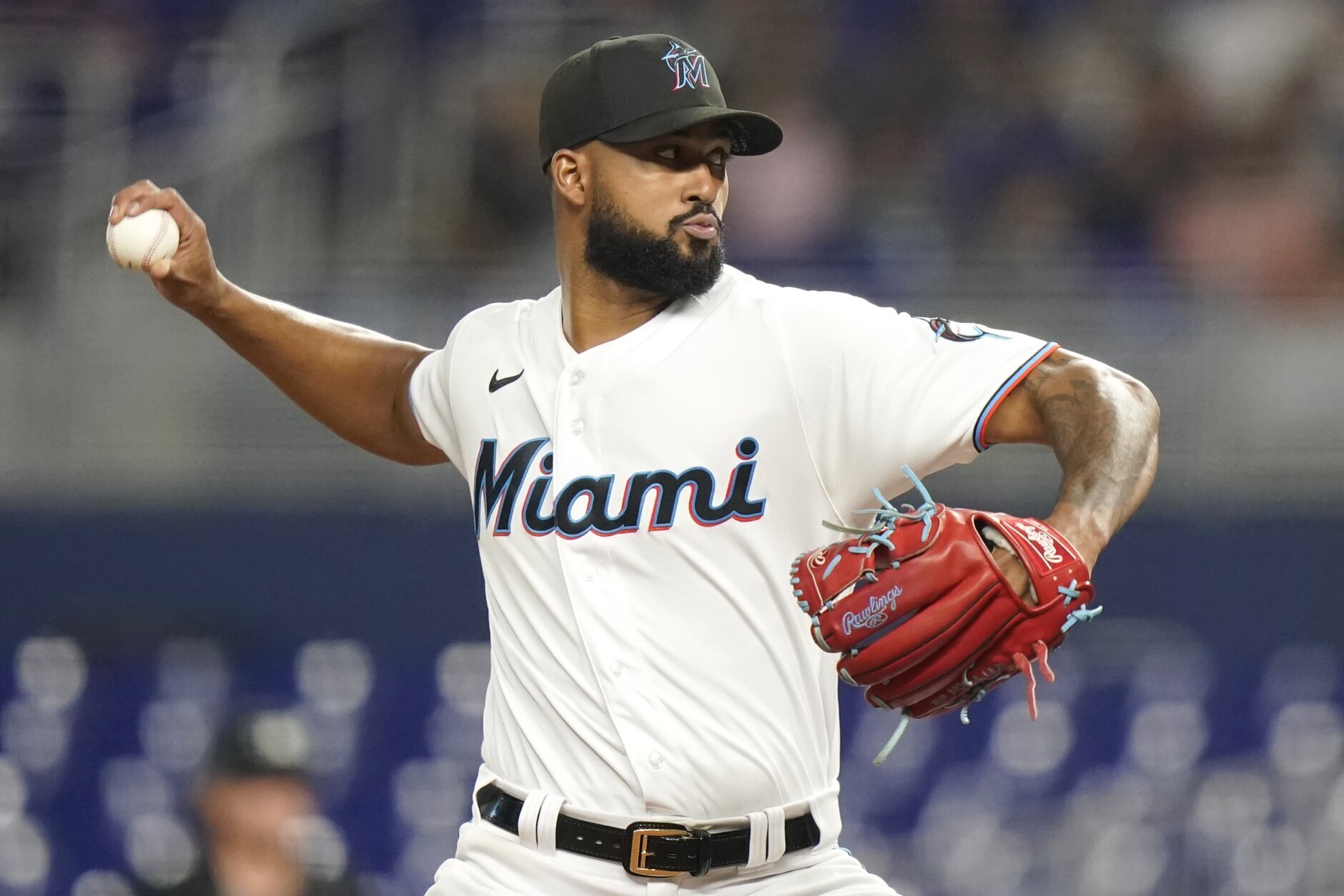 Alcantara smothers Braves with 14 whiffs in Marlins' 4-1 win