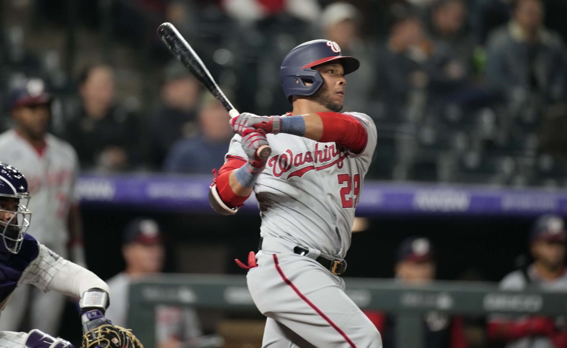 Bell, Soto HRs back Fedde's sharp outing, Nats rout Rockies