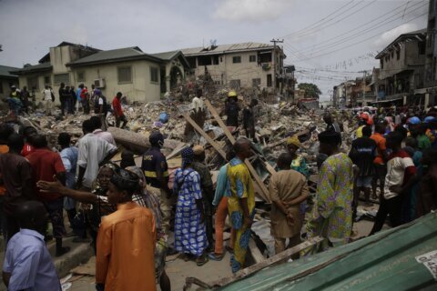 Building in Nigeria’s commercial hub collapses; 5 dead
