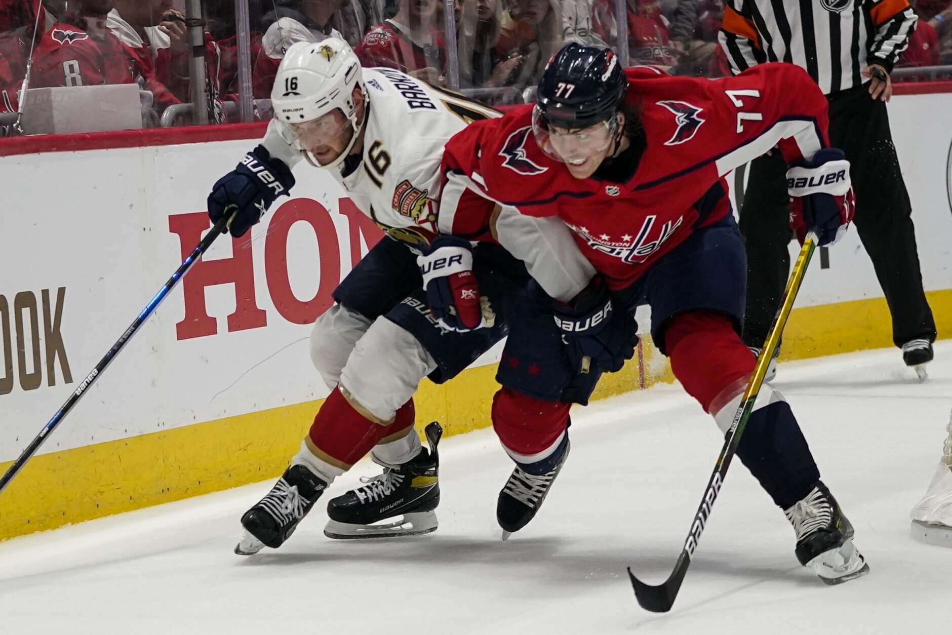 Panthers beat Caps in OT, win series for 1st time since '96