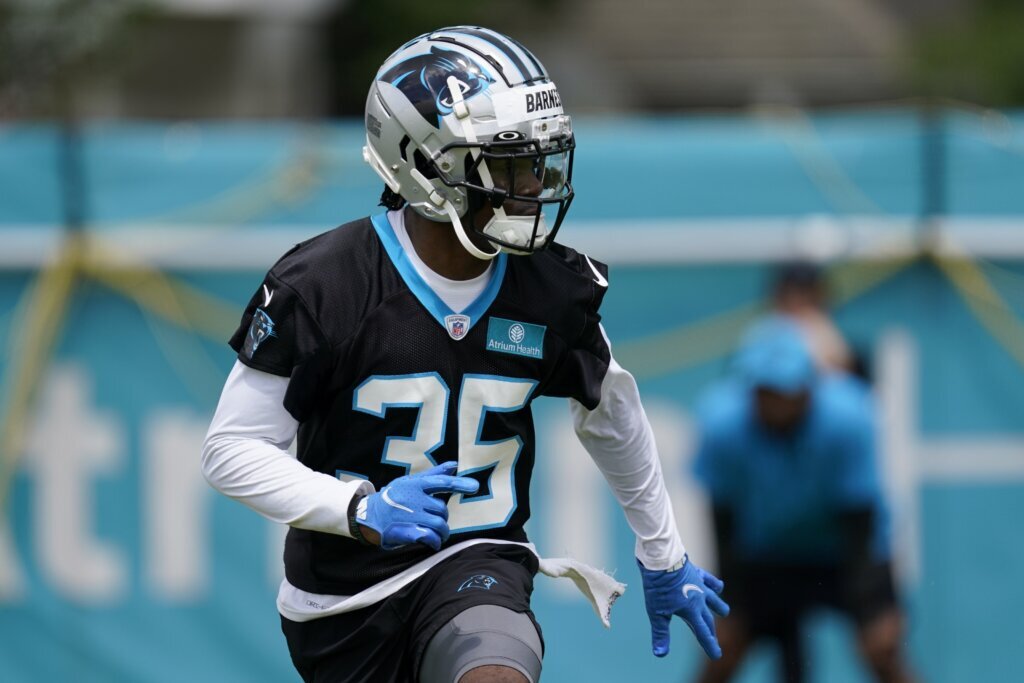 Panthers hope Barnes’ speed translates to football field