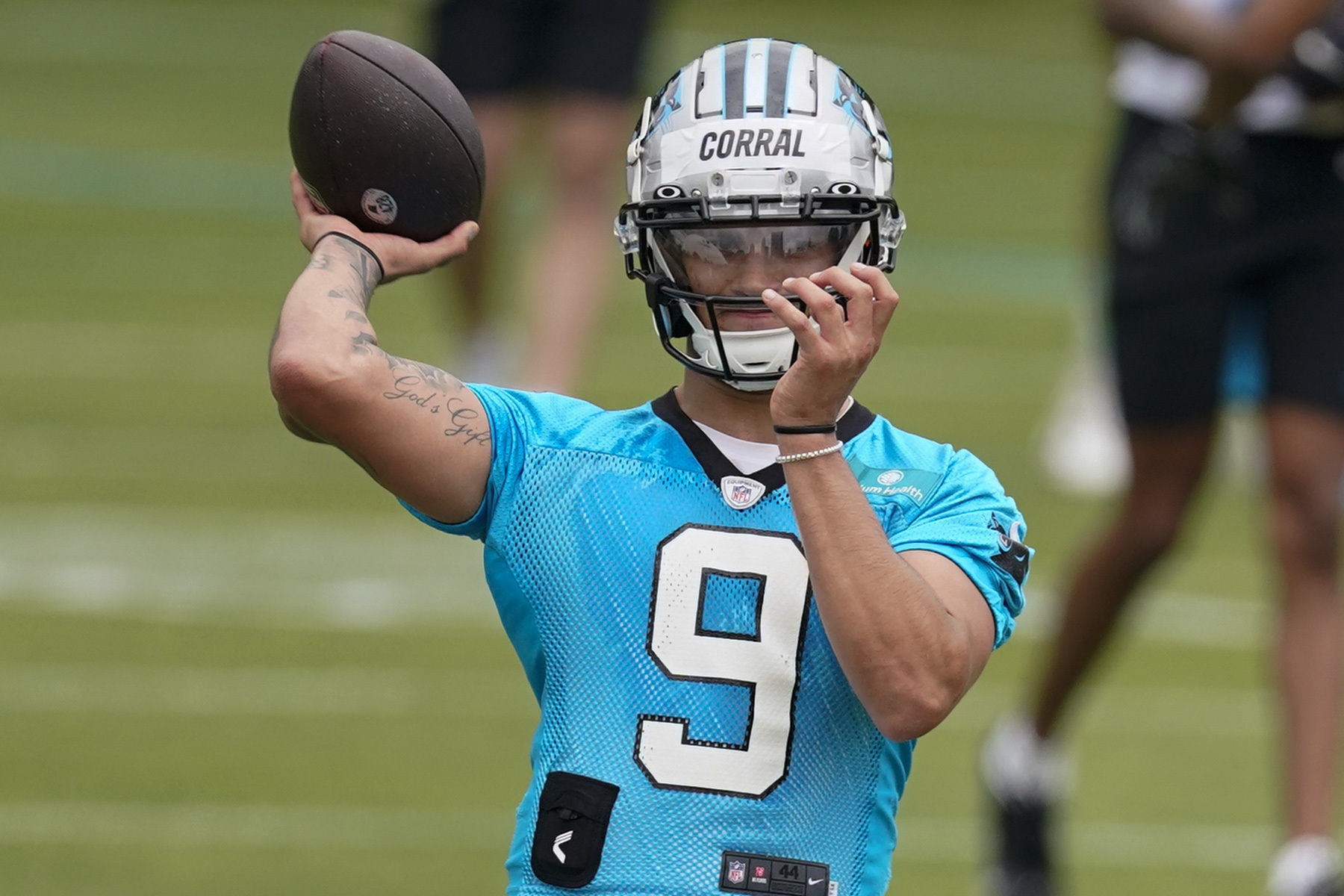 Panthers trade up, draft Mississippi QB Corral in 3rd round