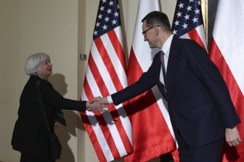 Yellen meets war refugees in Poland, pushes food crisis plan