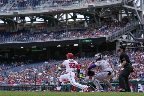 Soto snaps homer drought, Nationals hold off Rockies 6-5