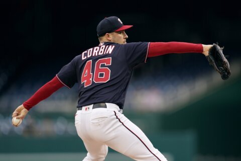 Corbin ends 10-start winless streak, Nats beat Rockies 7-3