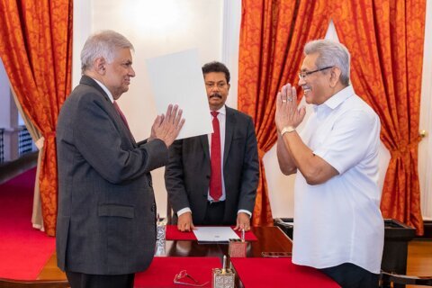 Sri Lanka's prime minister tackles thorny finances, economy