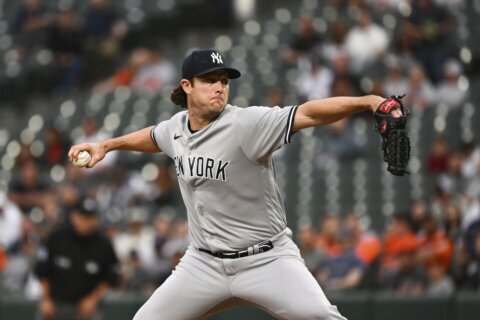 Yankees ride Cole’s arm, quick start to 3-2 win over Orioles