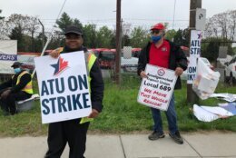 Striking DC Circulator bus drivers were on a picket line early Tuesday on the first day of their strike, which comes amid a breakdown in negotiations over wages and benefits.
