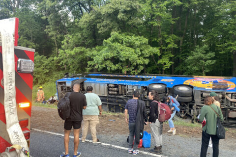 Megabus driver swerved to avoid another vehicle, Md. state police say