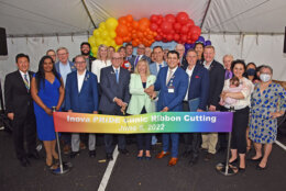 The Inova Pride Clinic ribbon-cutting. (Courtesy Inova)