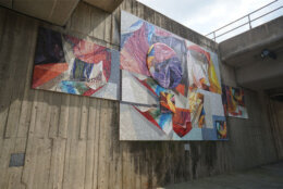 "From a Model to a Rainbow" was installed in the Takoma Metro Station in 2011. (Courtesy WMATA)