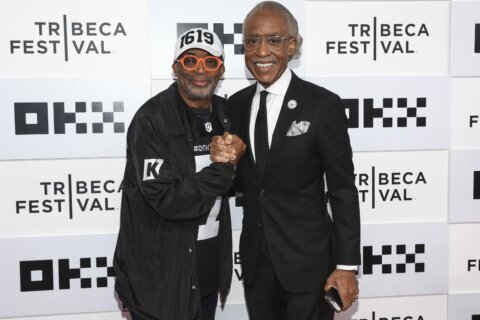 Al Sharpton takes a bow, with Spike, to close out Tribeca