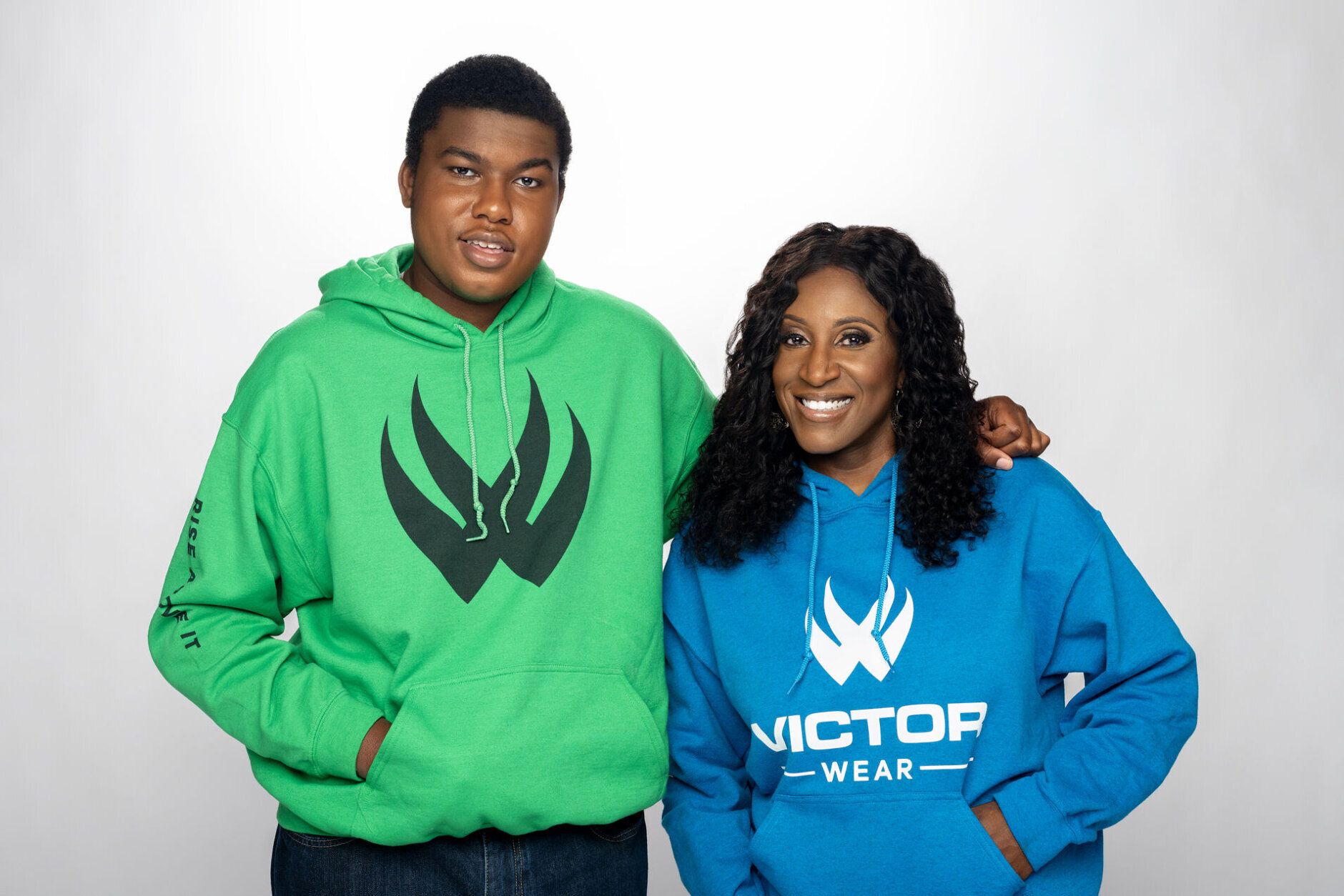 Apparel startup CEO Tiffany Hamilton and her son Isaiah recently founded Victor Wear, a black-owned activewear brand