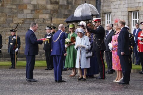 Queen Elizabeth II travels to Scotland for week of events