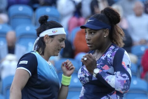 Williams out of Eastbourne because doubles partner injured
