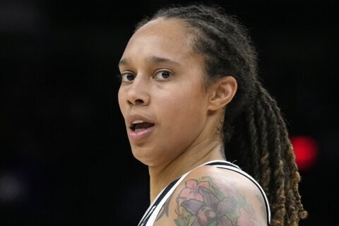 Wife of WNBA’s Griner tells AP scheduled call never happened