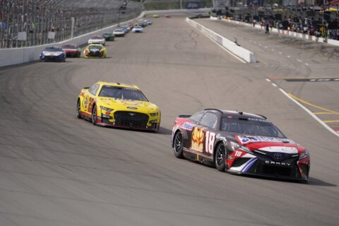 Joey Logano beats Kyle Busch in overtime at Gateway