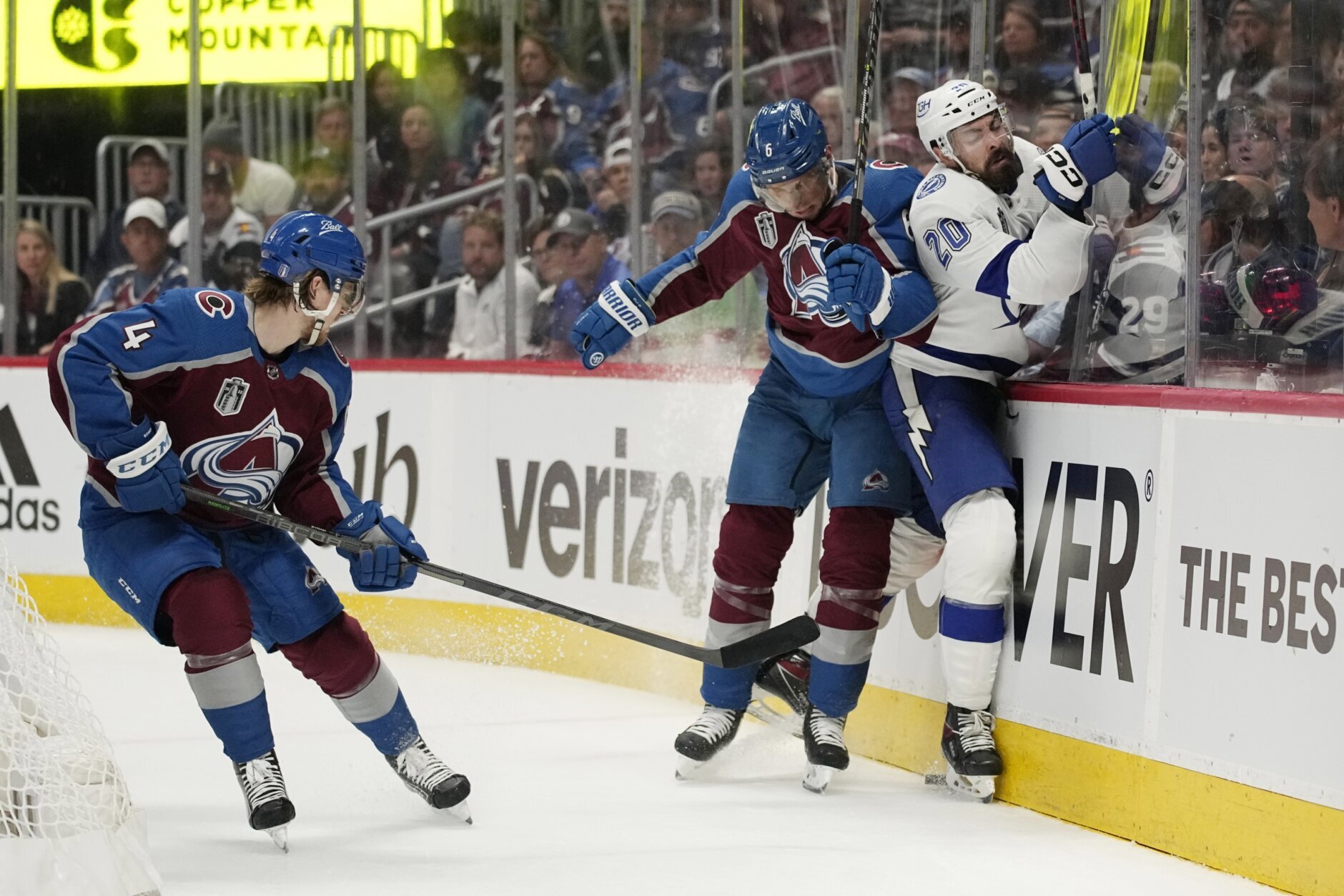 Lightning rally in Stanley Cup opener but fall to Avalanche in OT