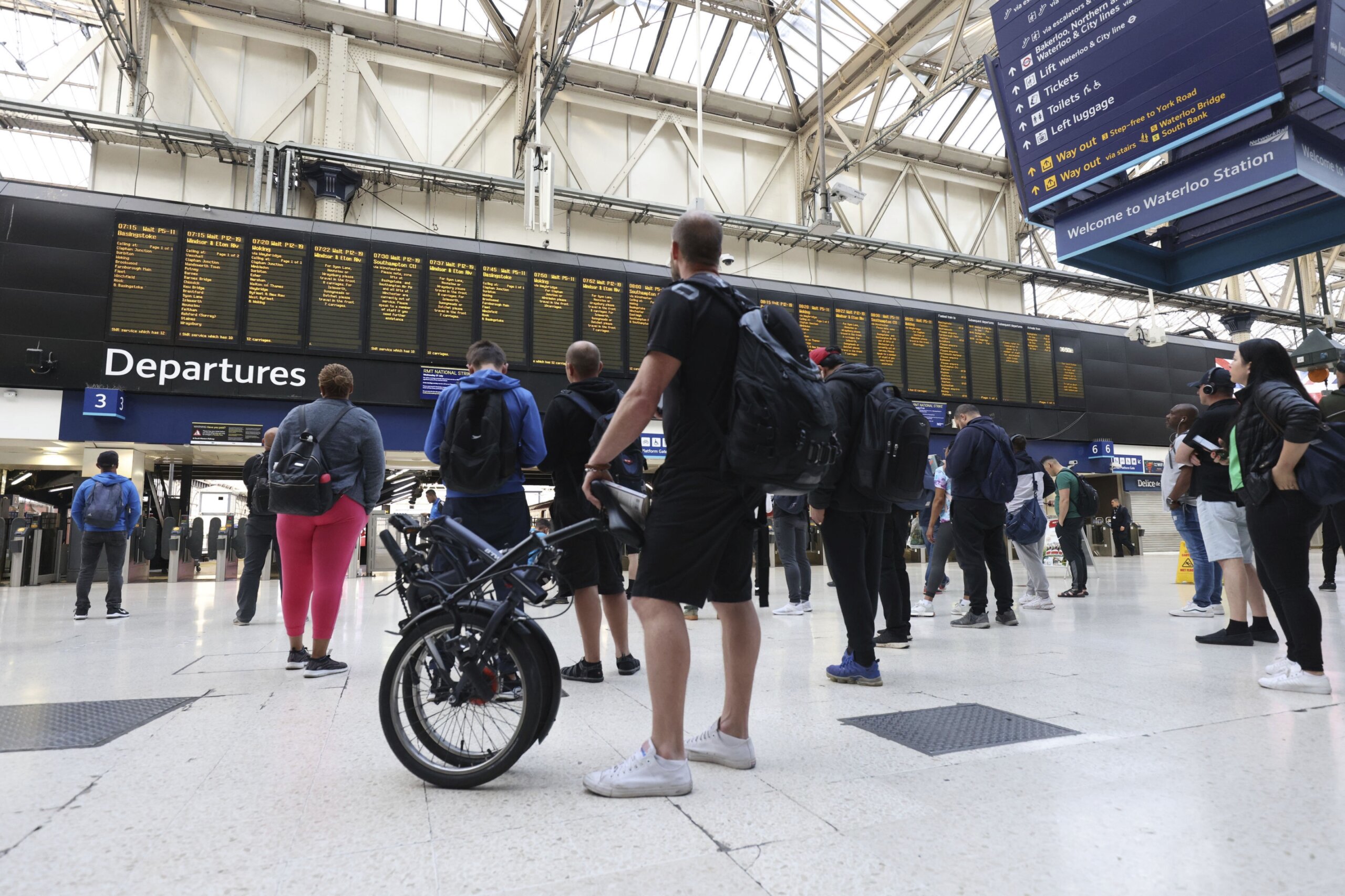 New UK rail strike brings train services to a crawl WTOP News