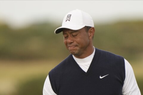 Tiger Woods toils to 6-over 78 in British Open grind