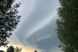 <p>The front rolls in over Catharpin, Virginia, on Tuesday.</p>
