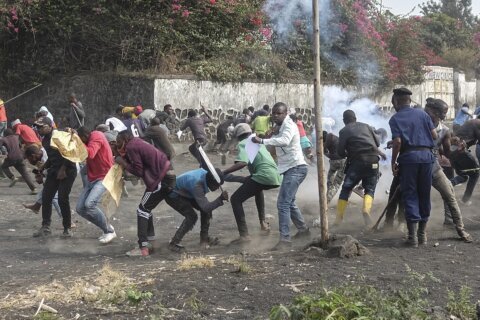 Power line kills 4 at anti-UN protest in eastern Congo