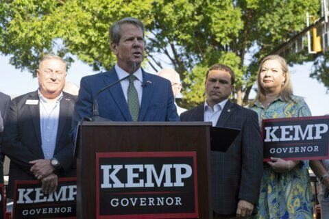 Kemp assails national economy while touting Georgia record