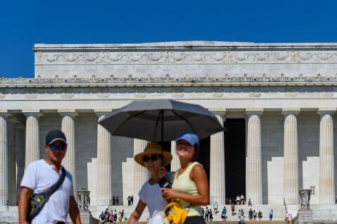 DC area sizzles from the heat on Sunday with little relief in sight