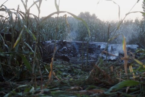 Experts comb cargo plane crash site in north Greece; 8 dead