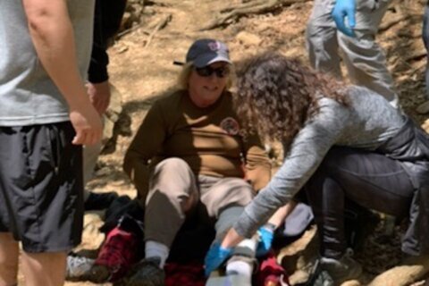 Hiker with broken ankle gets an assist from ‘trail angels,’ including GW nursing students