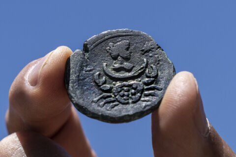 In a first, coin bearing zodiac found off Israel’s coast