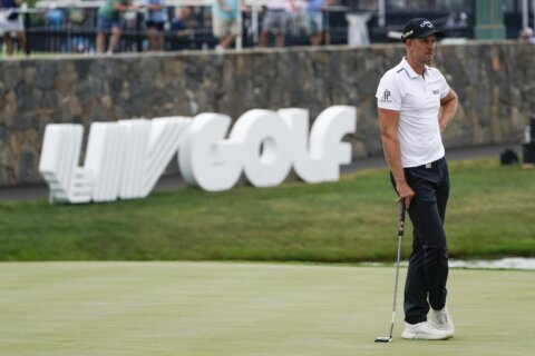 Stenson shares LIV lead with Reed as Mickelson has rough day