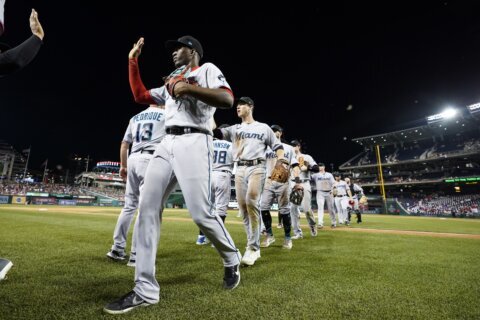 Anderson HRs, Marlins win 6-3 for 9th win in 10 vs Nats